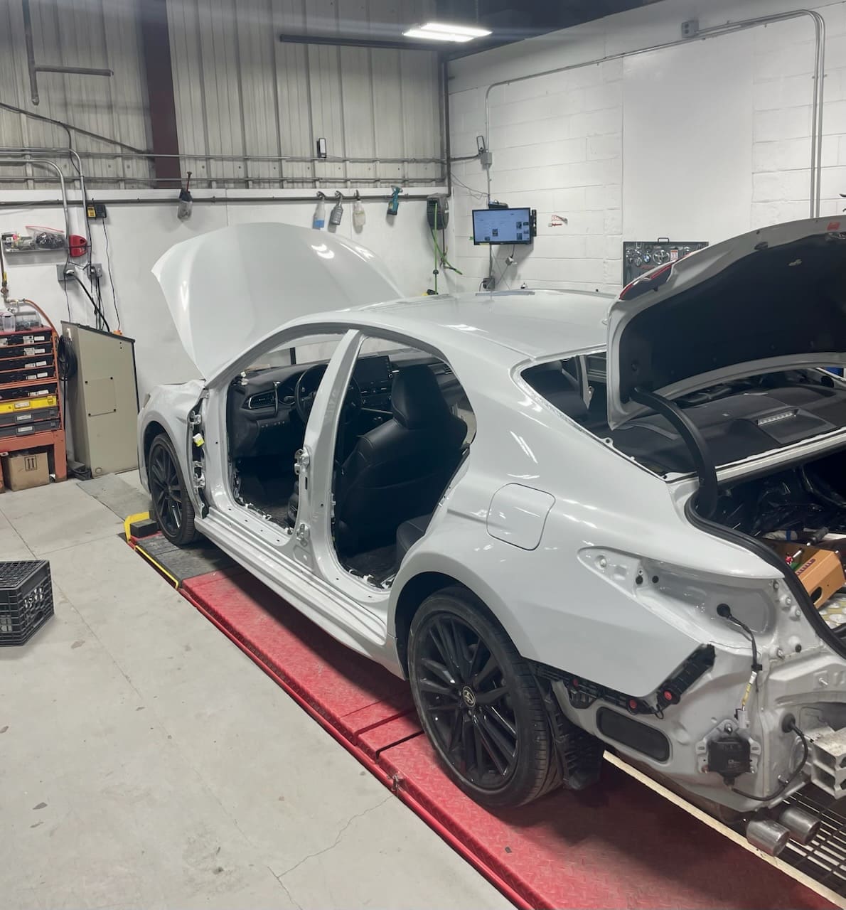 Toyota Camry, mid-disassembly